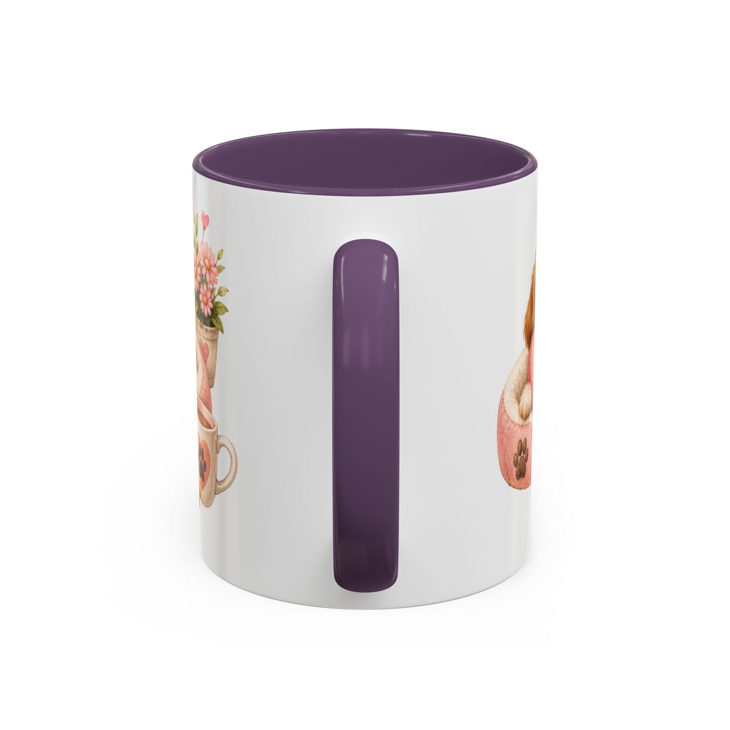 Puppy Love Coffee Mug — Cute Dog Heart Accent Mug (11/15oz)