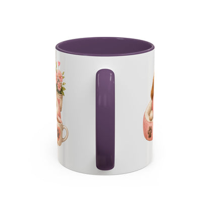Puppy Love Coffee Mug — Cute Dog Heart Accent Mug (11/15oz)