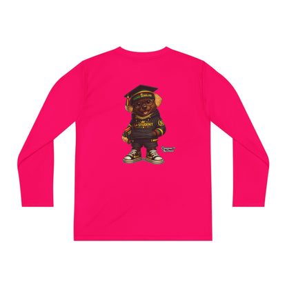 Youth Long Sleeve Tee — Graduation Bear Design