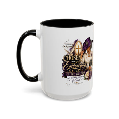 Chosen to Encourage Coffee Mug — Christian Woman Faith Gift (11/15oz)