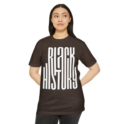 Black History T-Shirt — Bold Vertical Typography