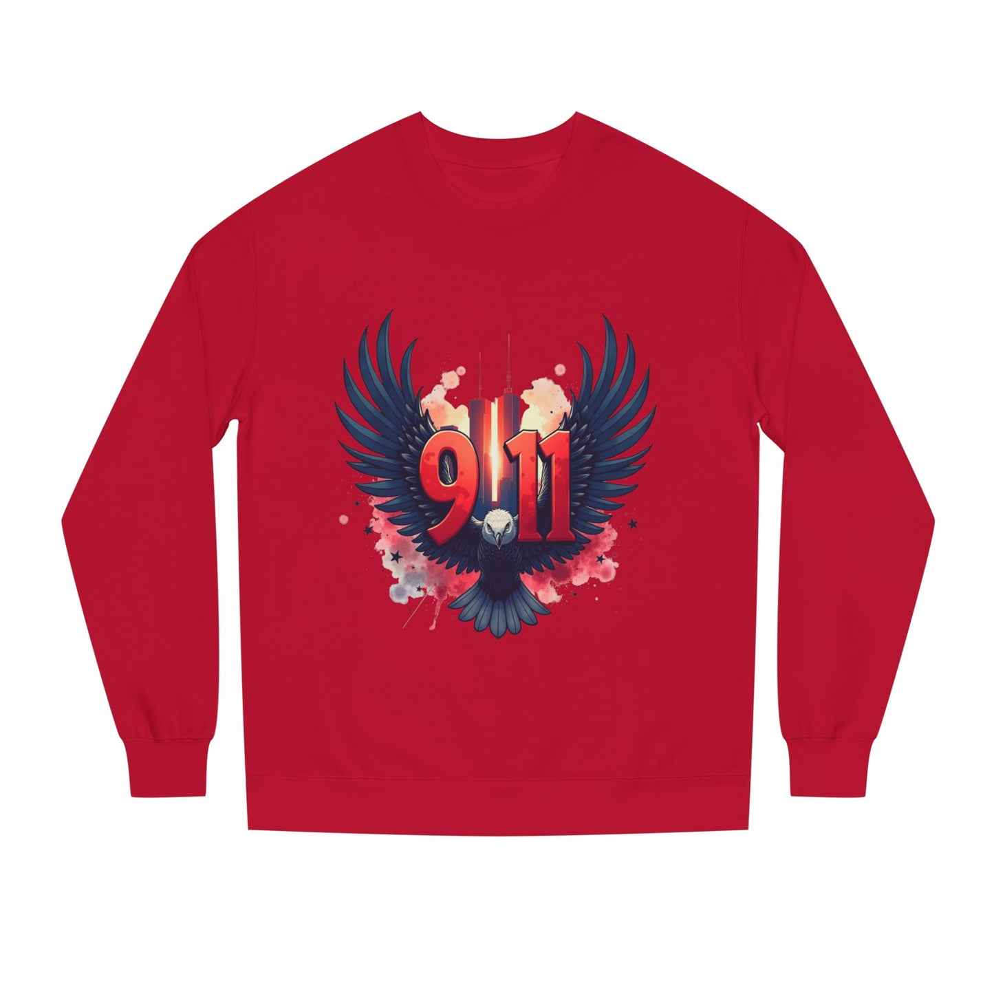 9/11 Memorial Sweatshirt – Eagle Wings Tribute Crewneck