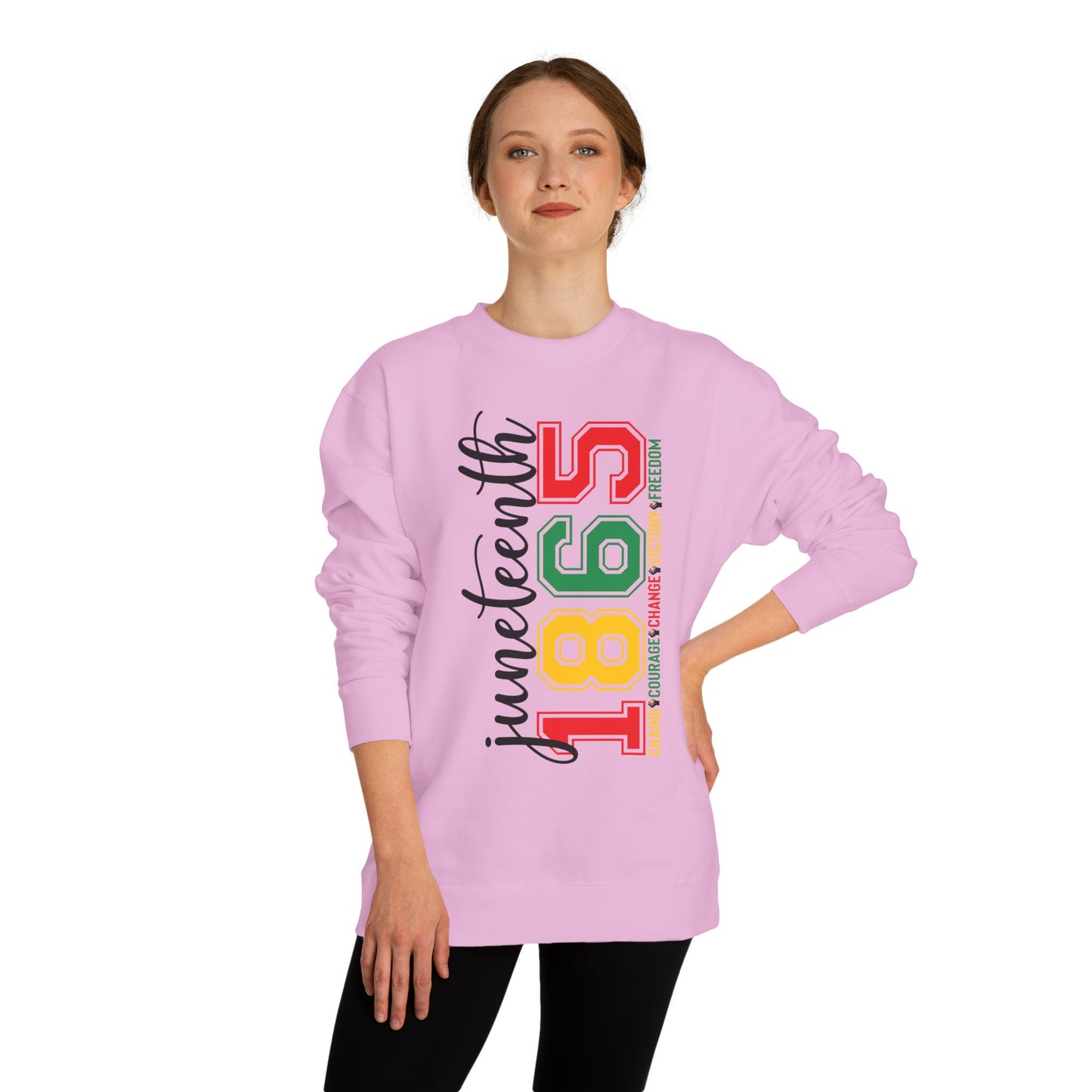 Juneteenth 1865 Crewneck Sweatshirt – Black History Celebration Pullover