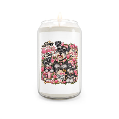 Mother's Day Schnauzer Soy Candle — "Happy Mother's Day" 13.75oz