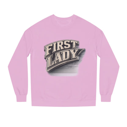 First Lady Graphic Sweatshirt — Vintage Script Crewneck for Women
