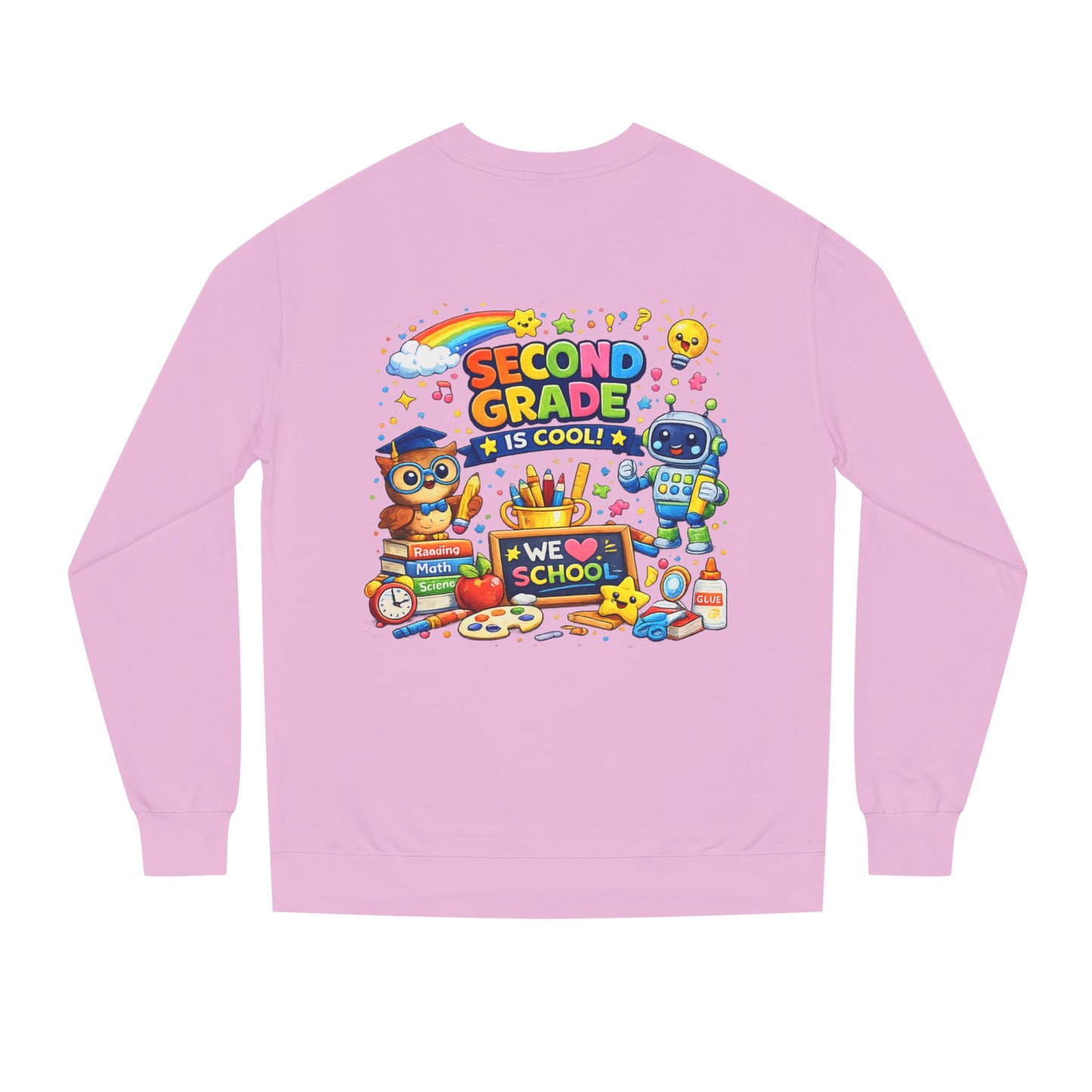 Second Grade Is Cool Sweatshirt – Cute School Kids Crewneck