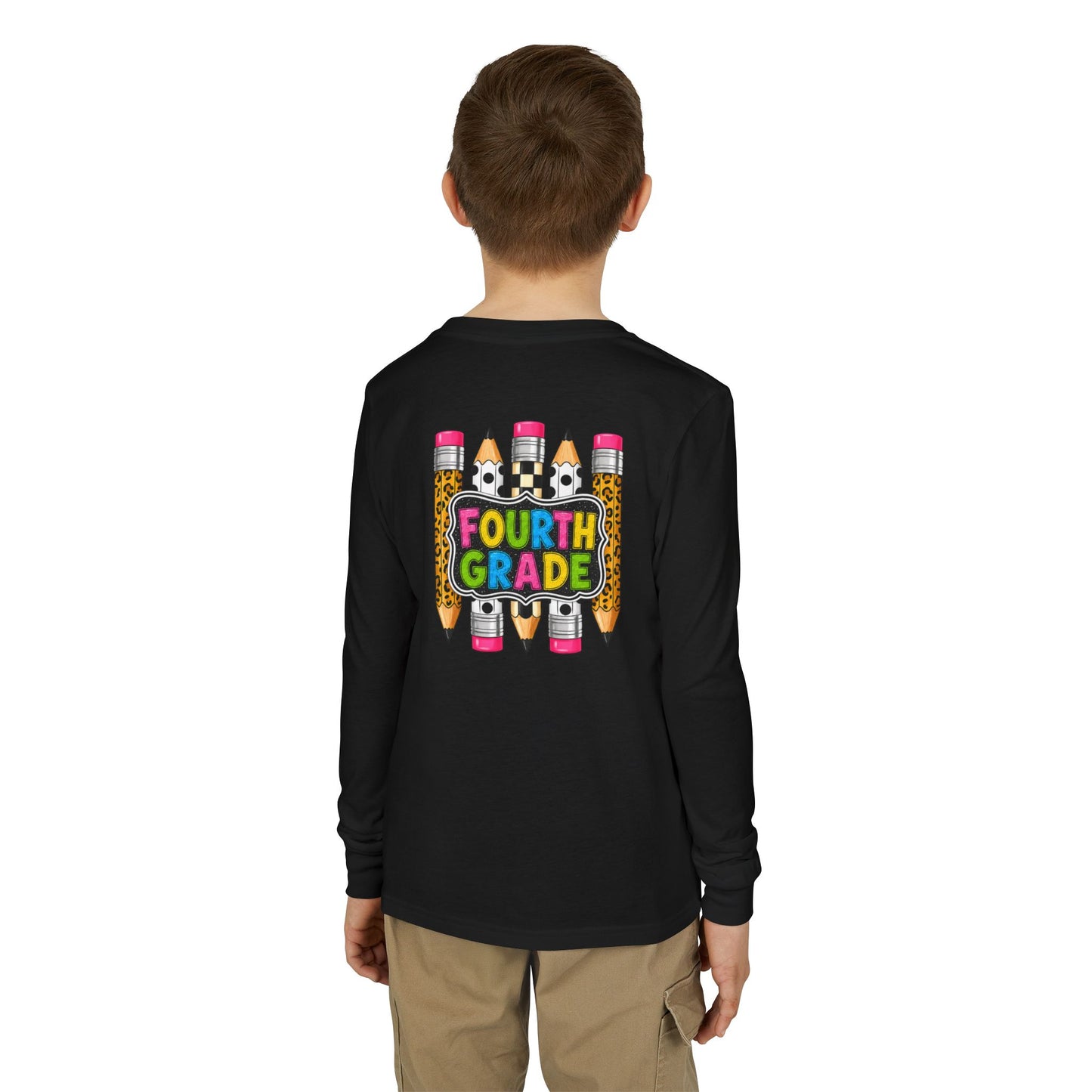 Fourth Grade Pencils Youth Long Sleeve Tee