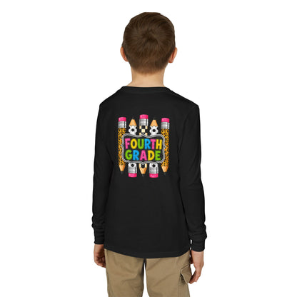 Fourth Grade Pencils Youth Long Sleeve Tee