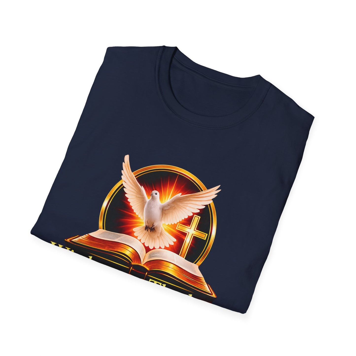 Wisdom and Theology T-Shirt — Dove, Bible & Cross Christian Tee
