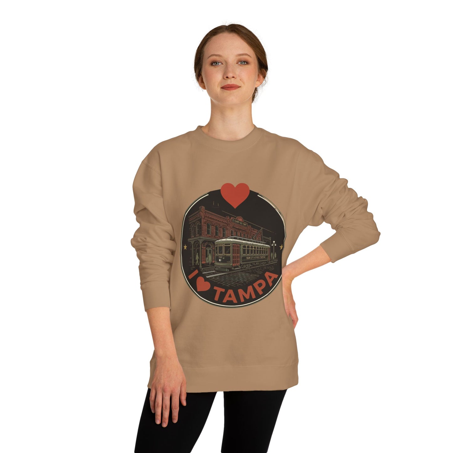 Tampa Sweatshirt — I  Tampa Vintage Streetcar Crewneck