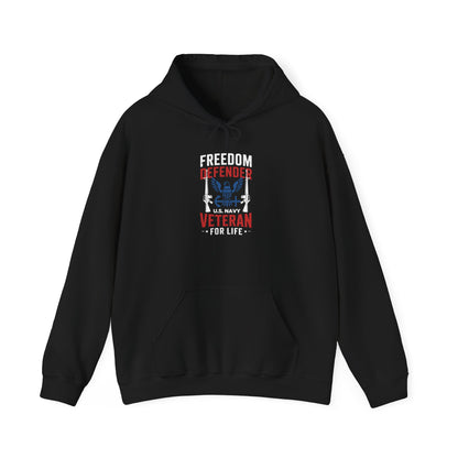 Freedom Defender U.S. Navy Veteran For Life Hoodie