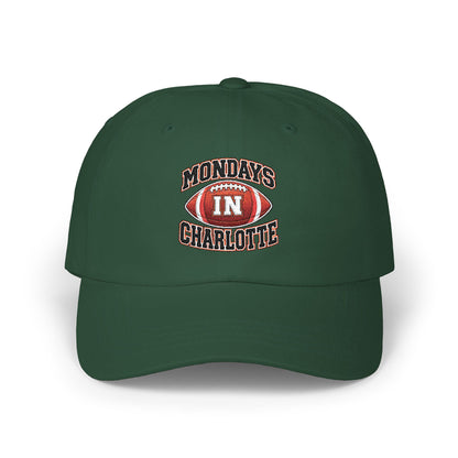 Dad Cap "Mondays in Charlotte" Football Embroidered Hat