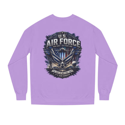 Air Force Crewneck Sweatshirt - U.S. Military Emblem Graphic