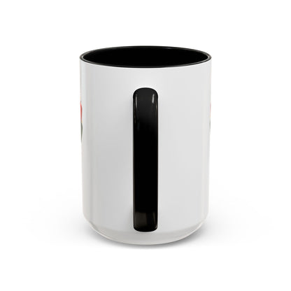 Juneteenth Ribbon Coffee Mug — Black/Red/Green Celebration Accent Mug