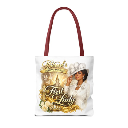 First Lady 'Blessed & Highly Favored' Tote Bag