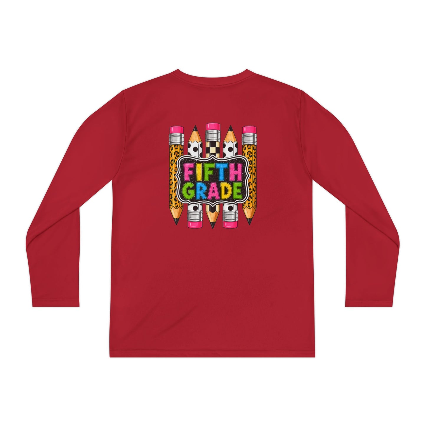 Fifth Grade Pencil Graphic Youth Long Sleeve Tee