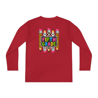 Fifth Grade Pencil Graphic Youth Long Sleeve Tee