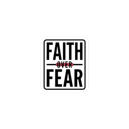 Faith Over Fear Sticker | city basketball, hometown pride