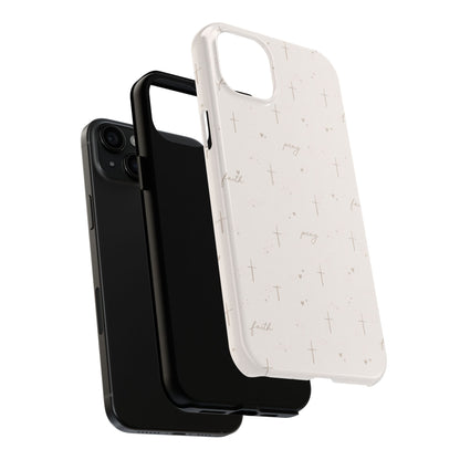 Pray with Faith Phone Case | Christian floral iPhone Case