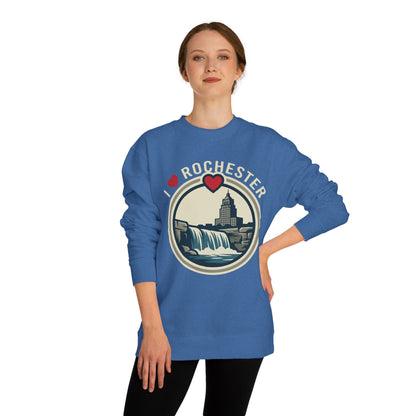Rochester Waterfall Crewneck Sweatshirt — I  Rochester Graphic