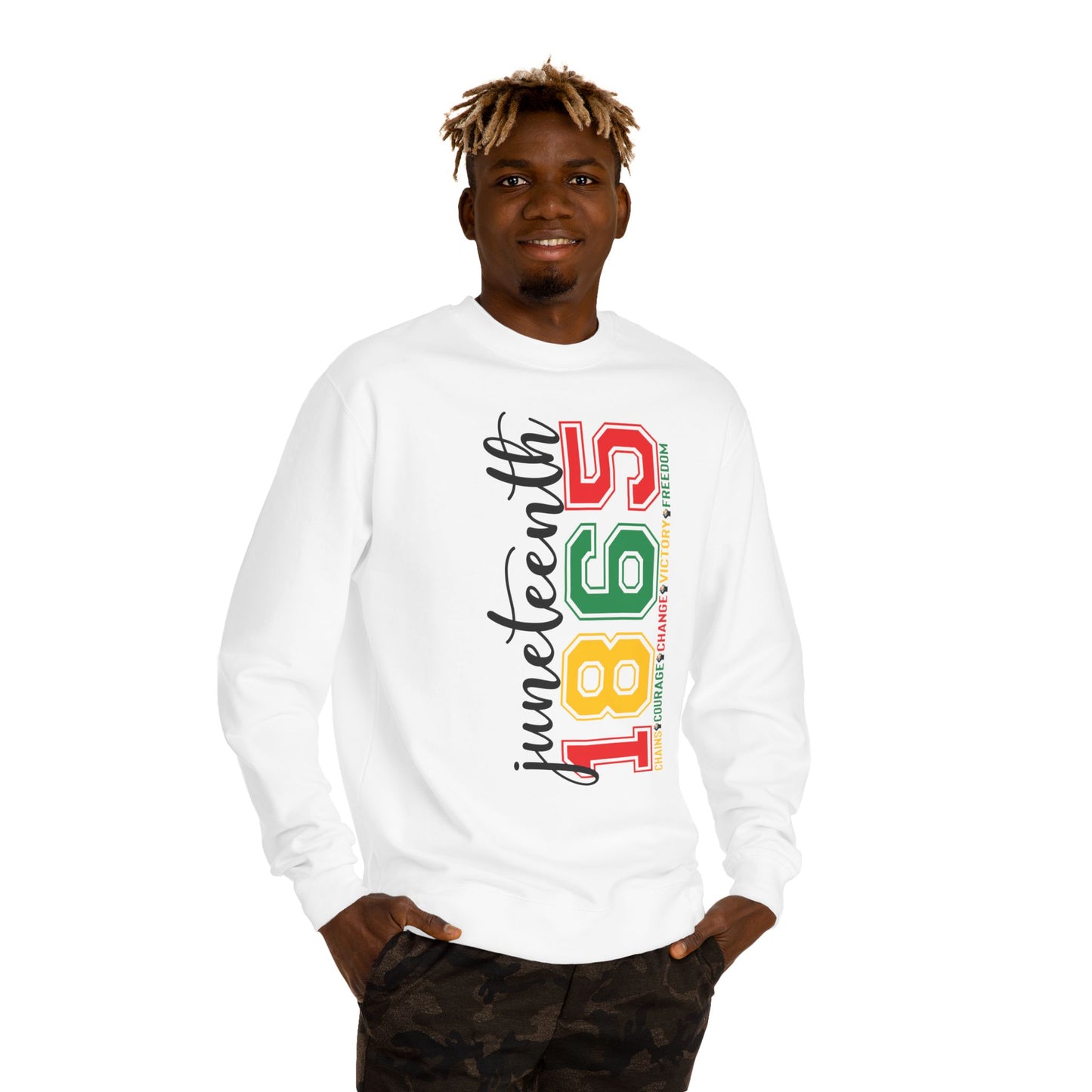 Juneteenth 1865 Crewneck Sweatshirt – Black History Celebration Pullover