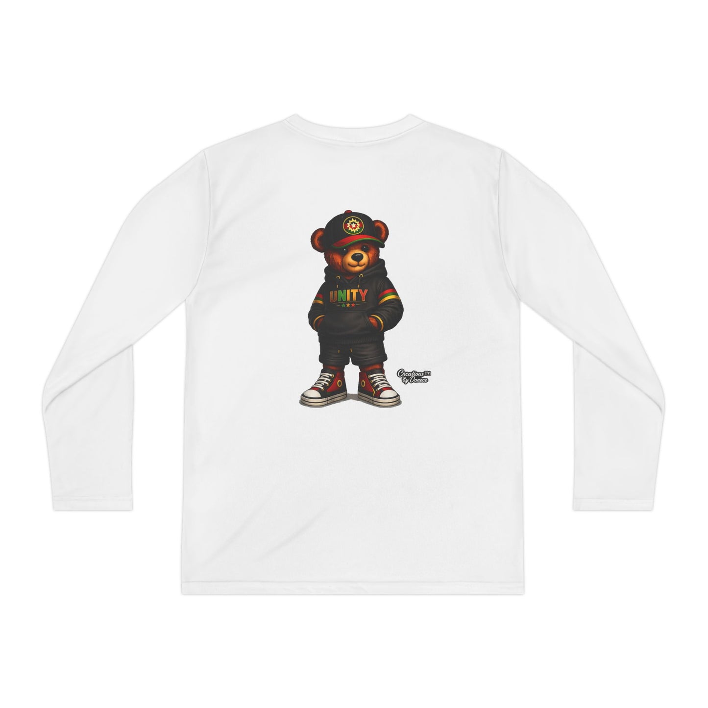 Youth Long Sleeve Tee — 'Unity' Streetwear Bear Graphic