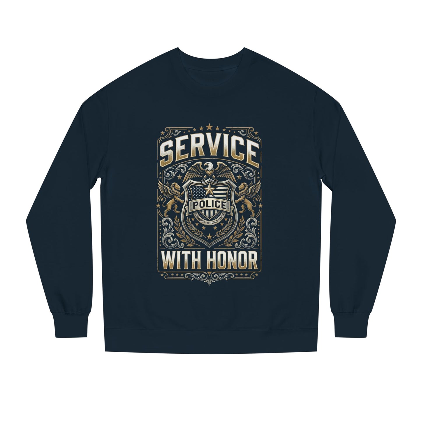 Police 'Service With Honor' Crewneck Sweatshirt