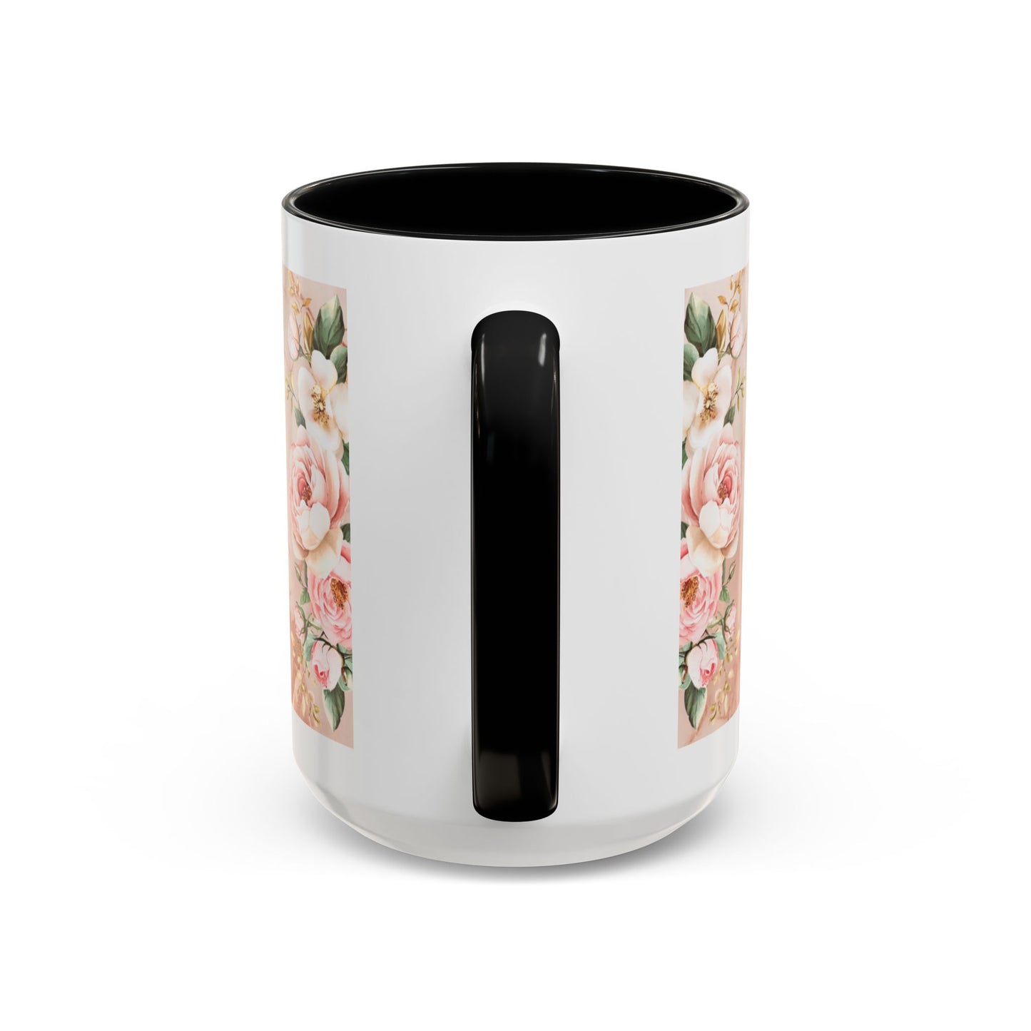 Mother's Heart Floral Accent Coffee Mug – “A Mother's Heart…Where Love Speaks the Loudest” (11/15oz)