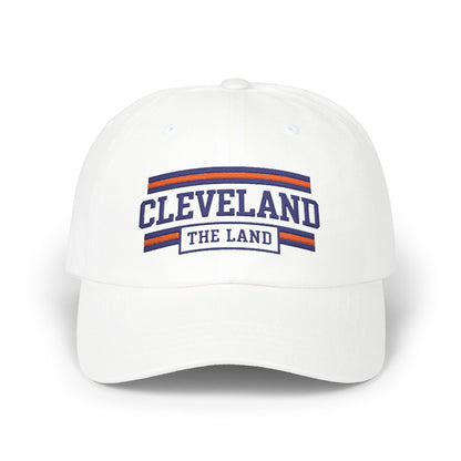 Cleveland "The Land" Classic Dad Cap — Embroidered White Baseball Hat
