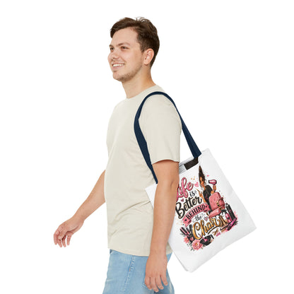 Tote Bag — "Life Is Better Behind the Chair" Salon Stylist Tote