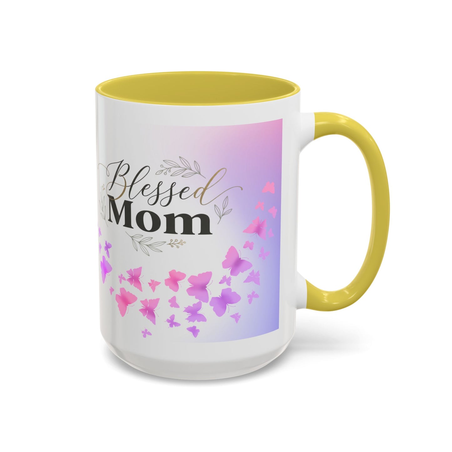 Blessed Mom Butterfly Mug — Colorful 11oz/15oz Ceramic Gift for Mother's Day