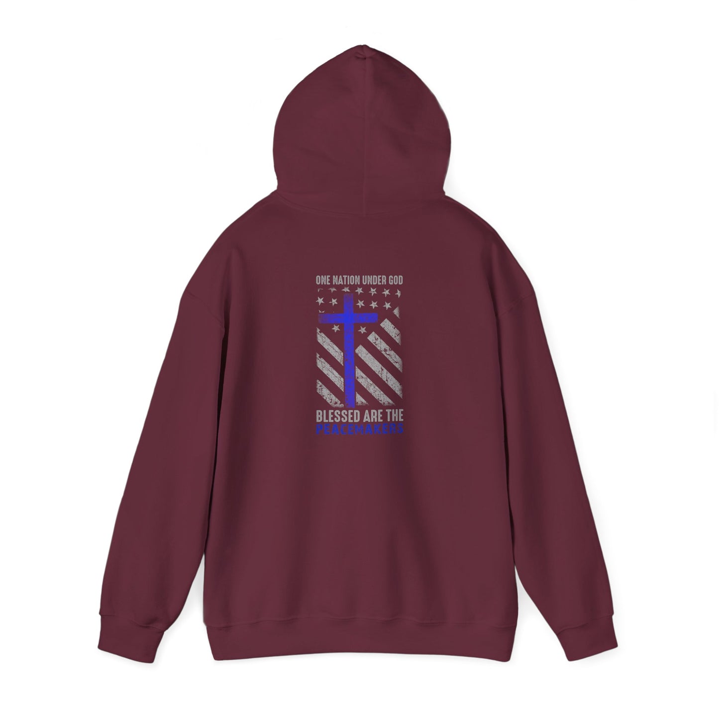 Blessed Are The Persecuted Hoodie — Christian Thin Blue Line Cross Sweatshirt