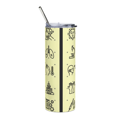 Medical Icons 20oz Stainless Tumbler — Healthcare Worker Travel Cup