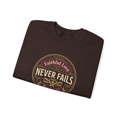 Faithful Love Never Fails - Proverbs 3:3  Sweatshirt