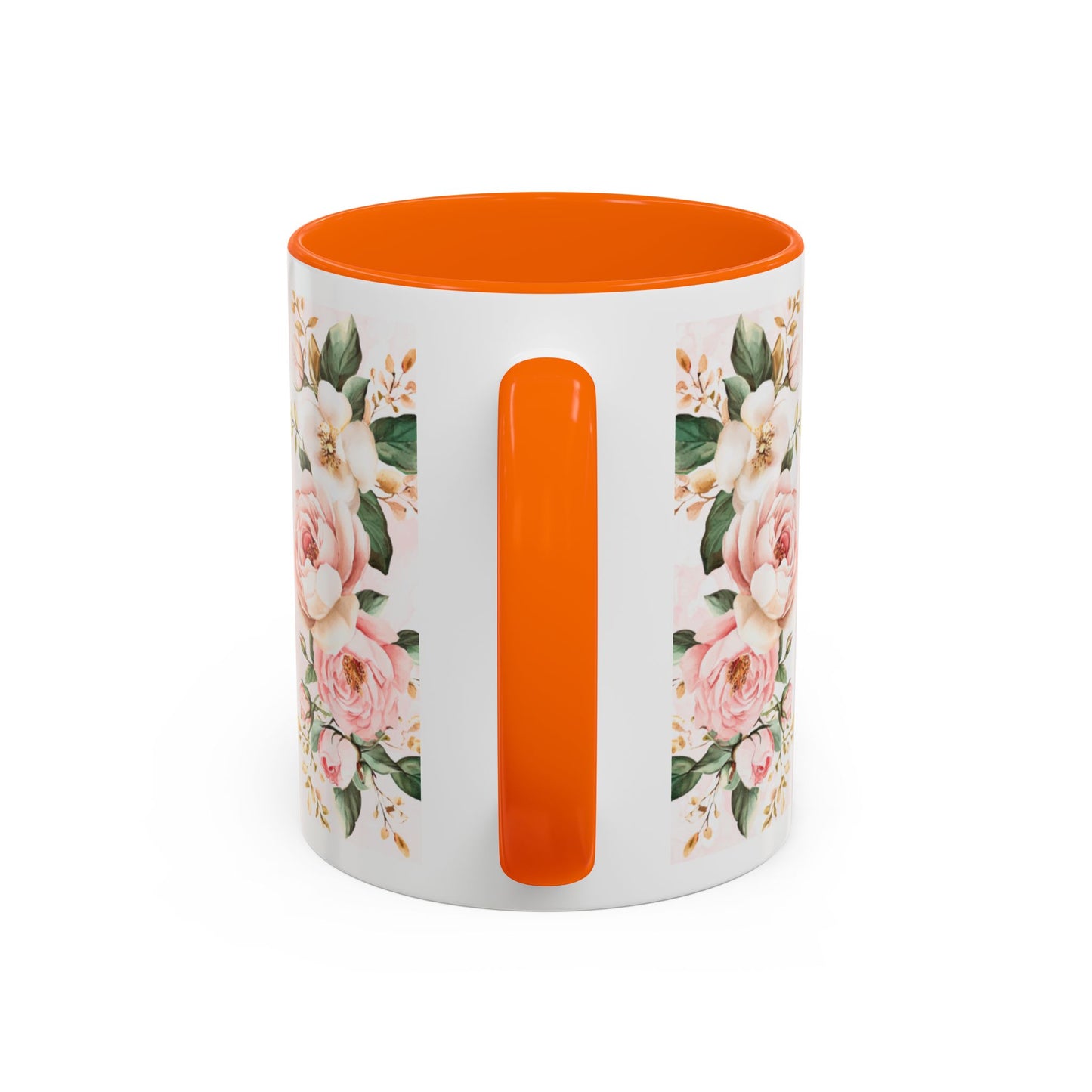 Mom Floral Accent Coffee Mug — Pink Roses Mother's Day Gift (11/15oz)