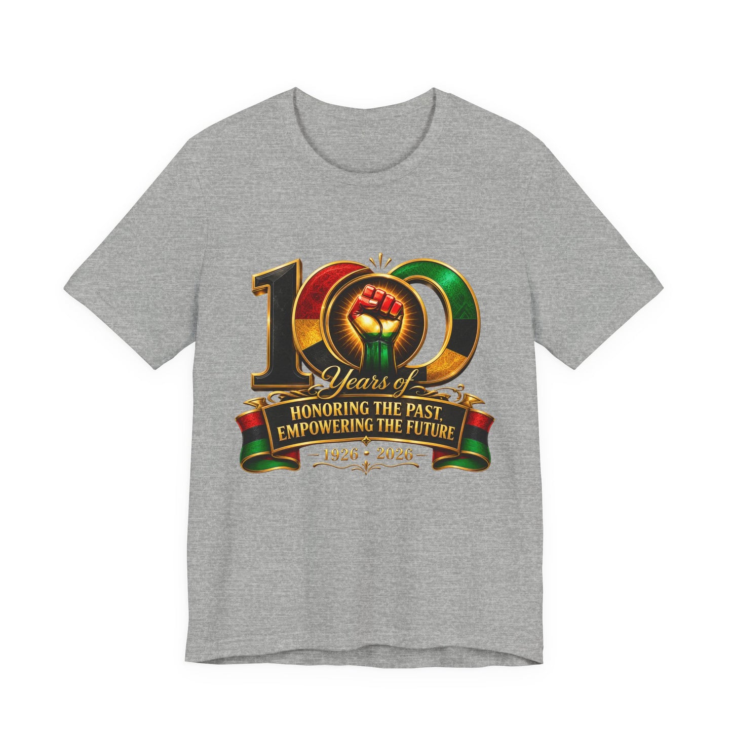 100 Years Anniversary Tee — "Honoring the Past, Empowering the Future" Centennial T-Shirt (1926–2026)
