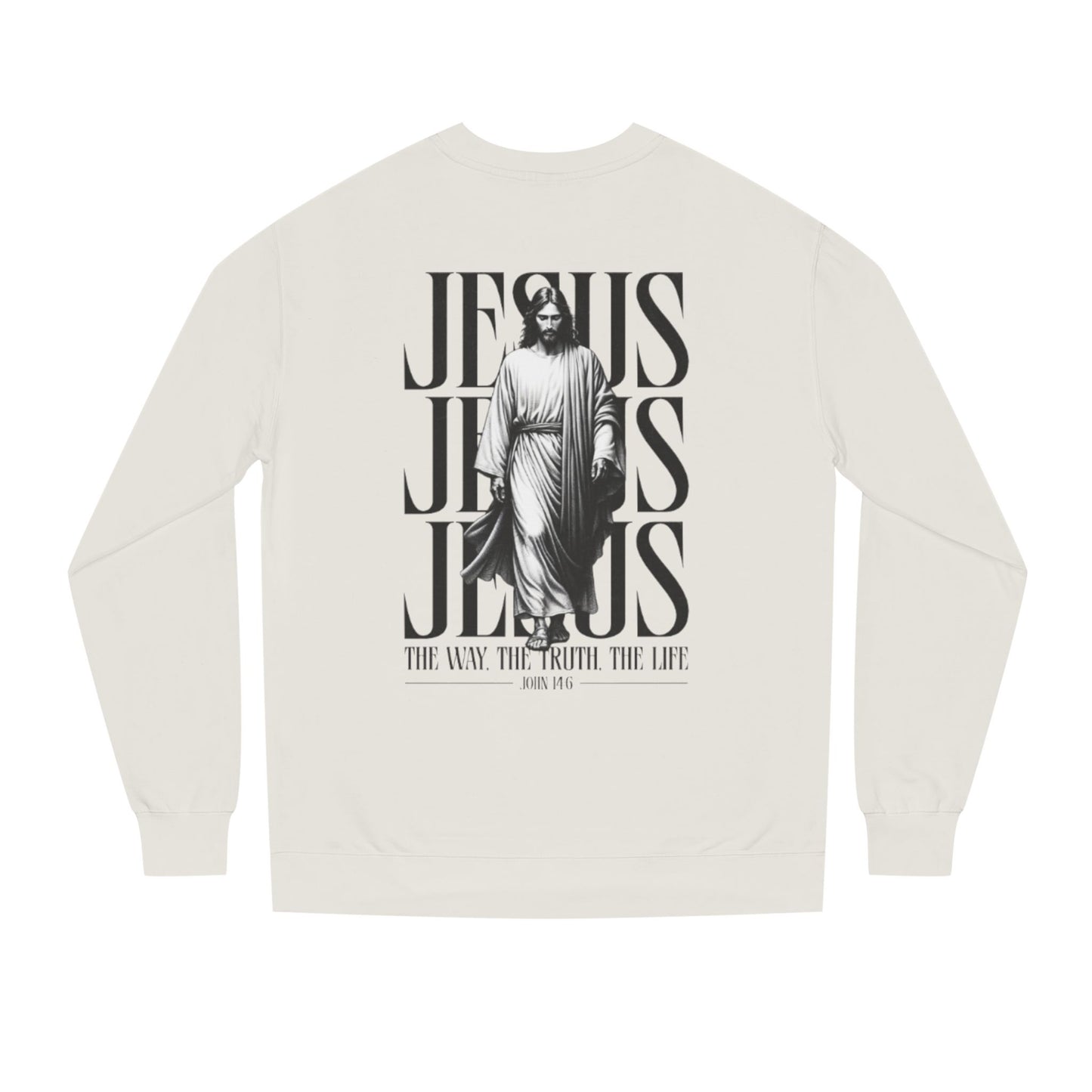 Jesus Crewneck Sweatshirt – The Way The Truth The Life Graphic