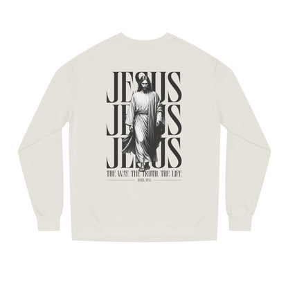 Jesus Crewneck Sweatshirt – The Way The Truth The Life Graphic