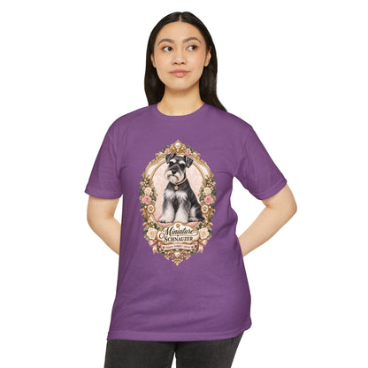 Miniature Schnauzer Floral T-Shirt