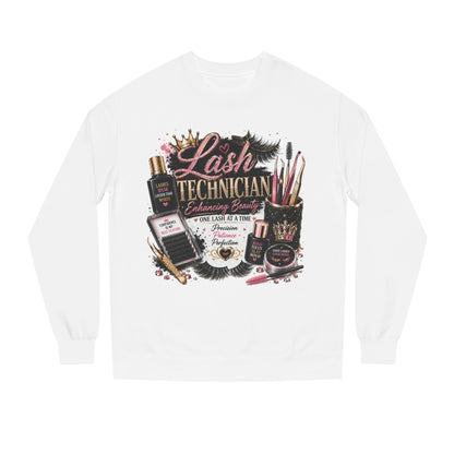 Lash Technician Crewneck Sweatshirt – Beauty Tools Graphic