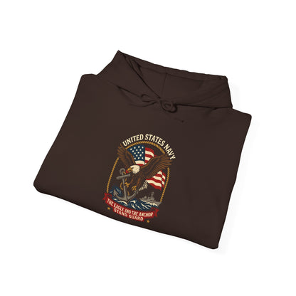 United States Navy The Eagle and the Anchor Stand Guard Hoodie