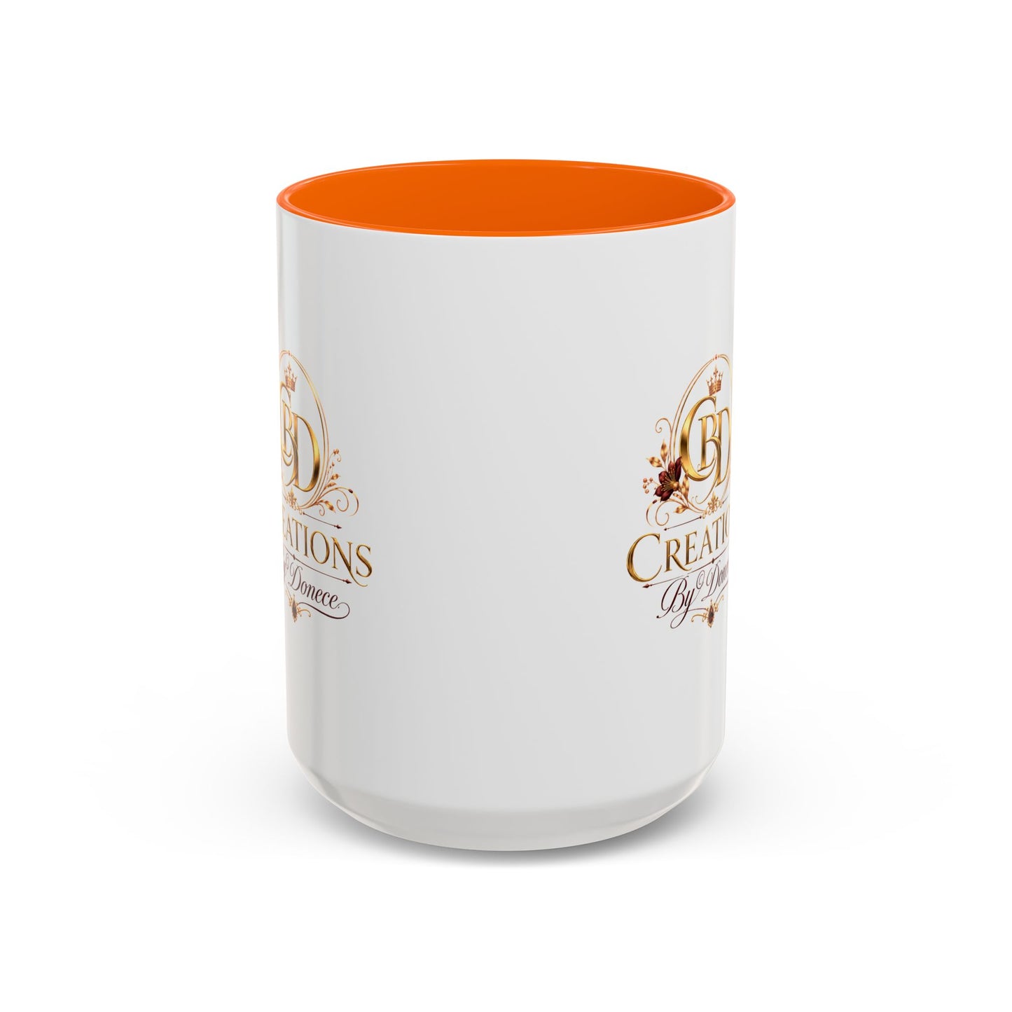 Accent Coffee Mug — Creations By Donece Logo Ceramic Mug (11/15 oz)