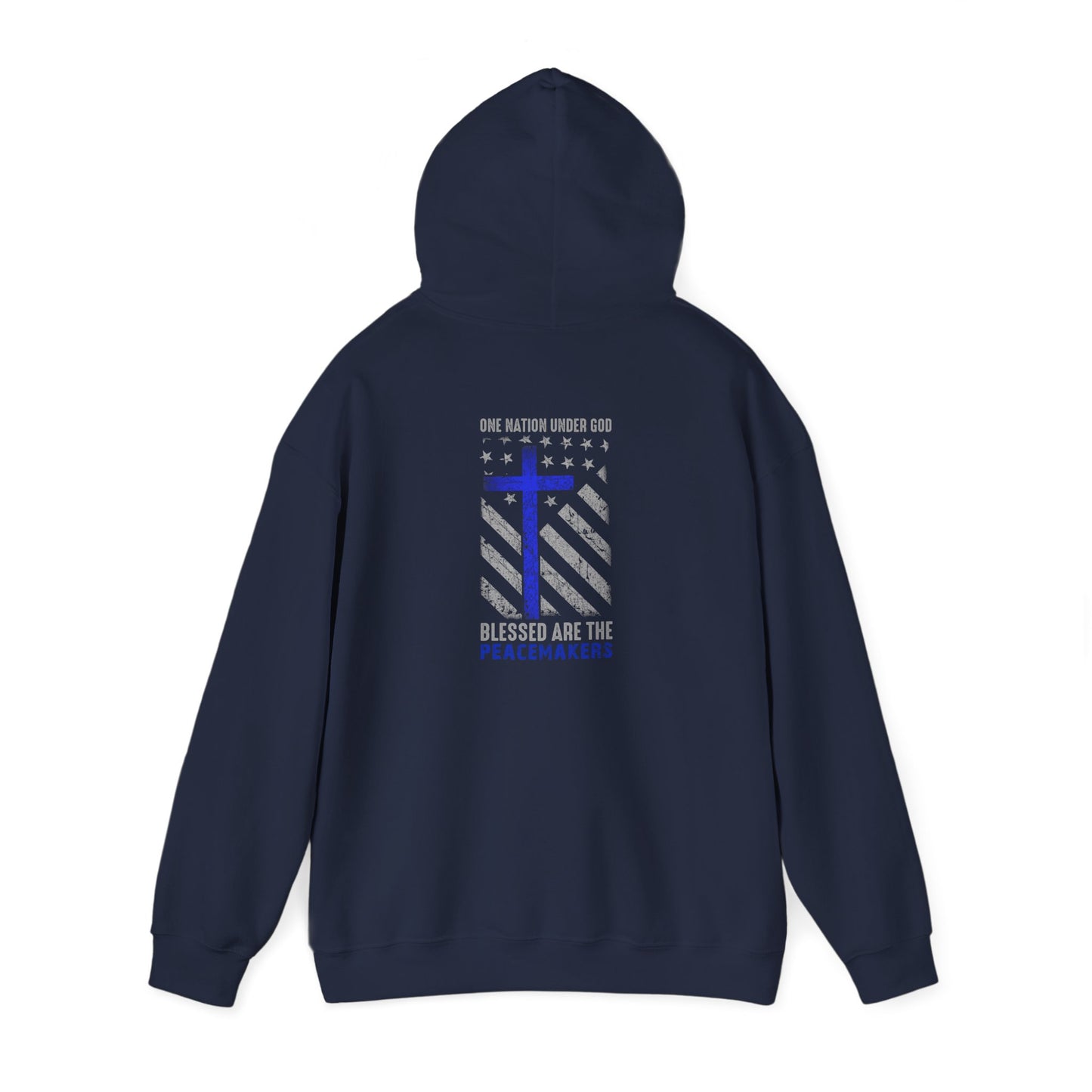 Blessed Are The Persecuted Hoodie — Christian Thin Blue Line Cross Sweatshirt