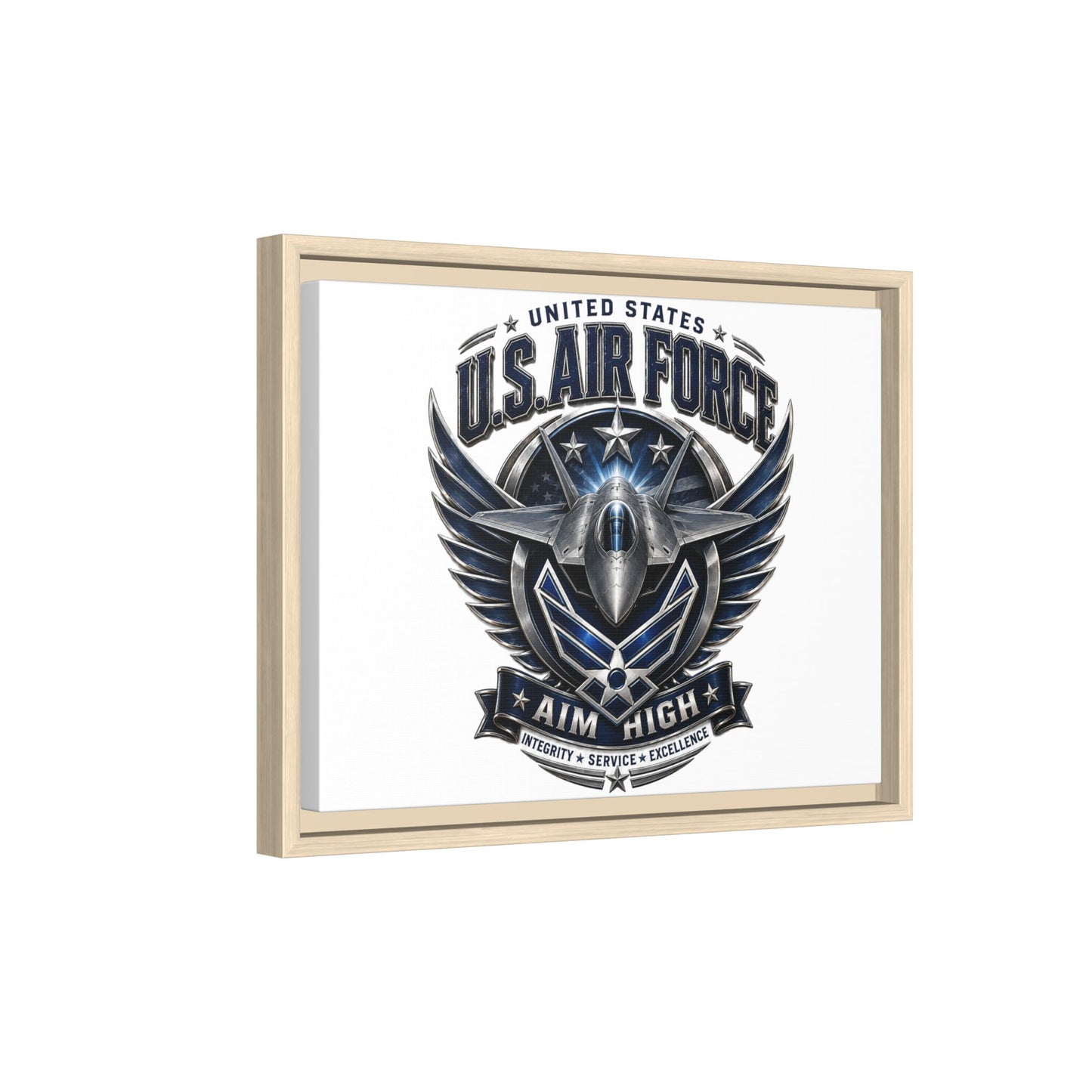 U.S. Air Force 'Aim High' Framed Canvas Print