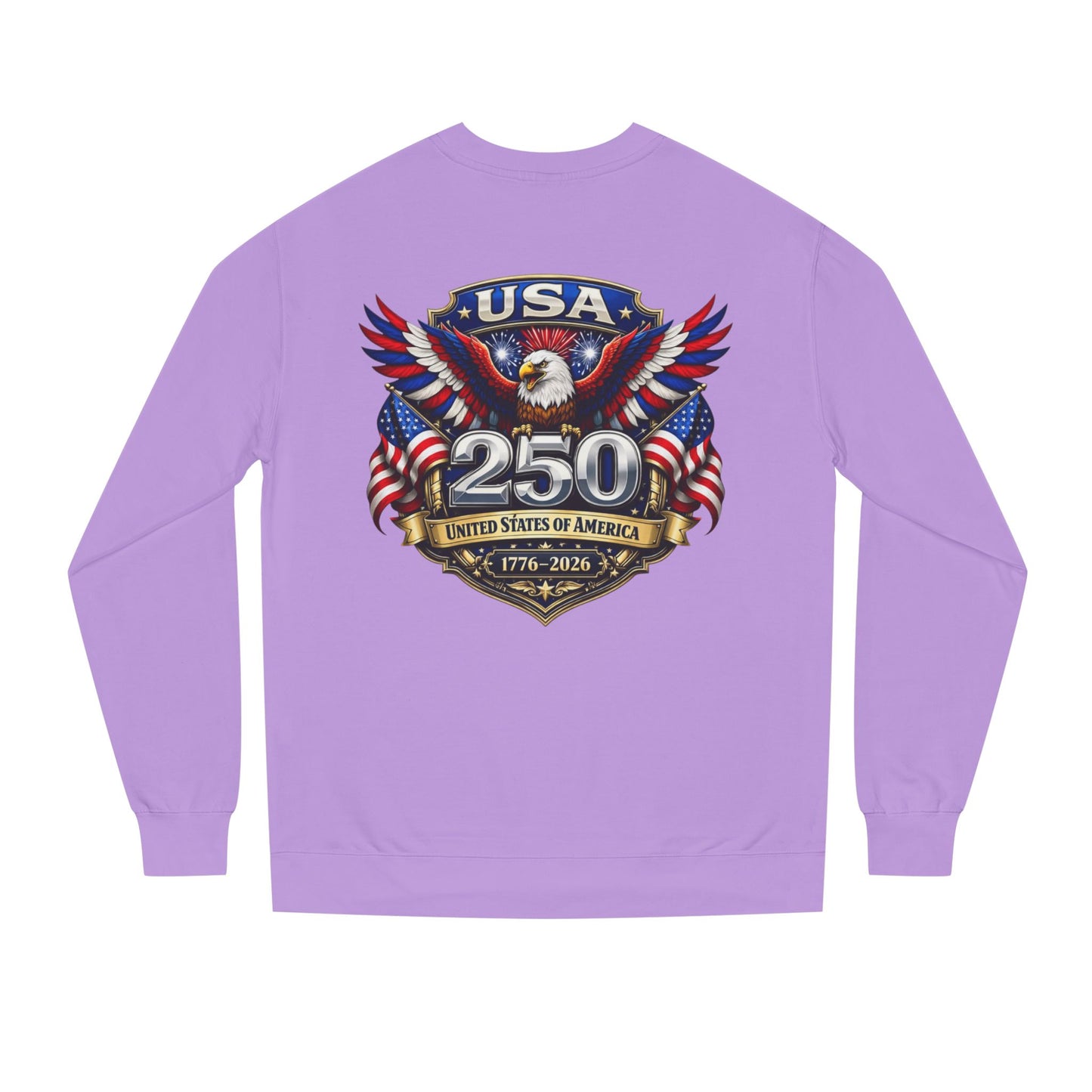 USA 250th Anniversary Sweatshirt — Patriotic Eagle 1776–2026 Crewneck