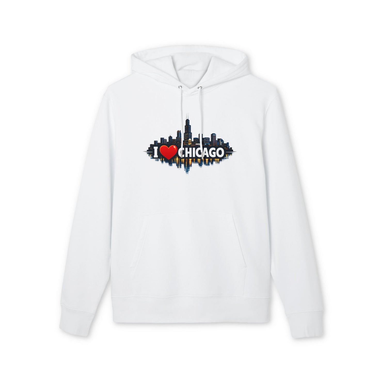 I  Chicago Skyline Hoodie — Cityscape Graphic Pullover