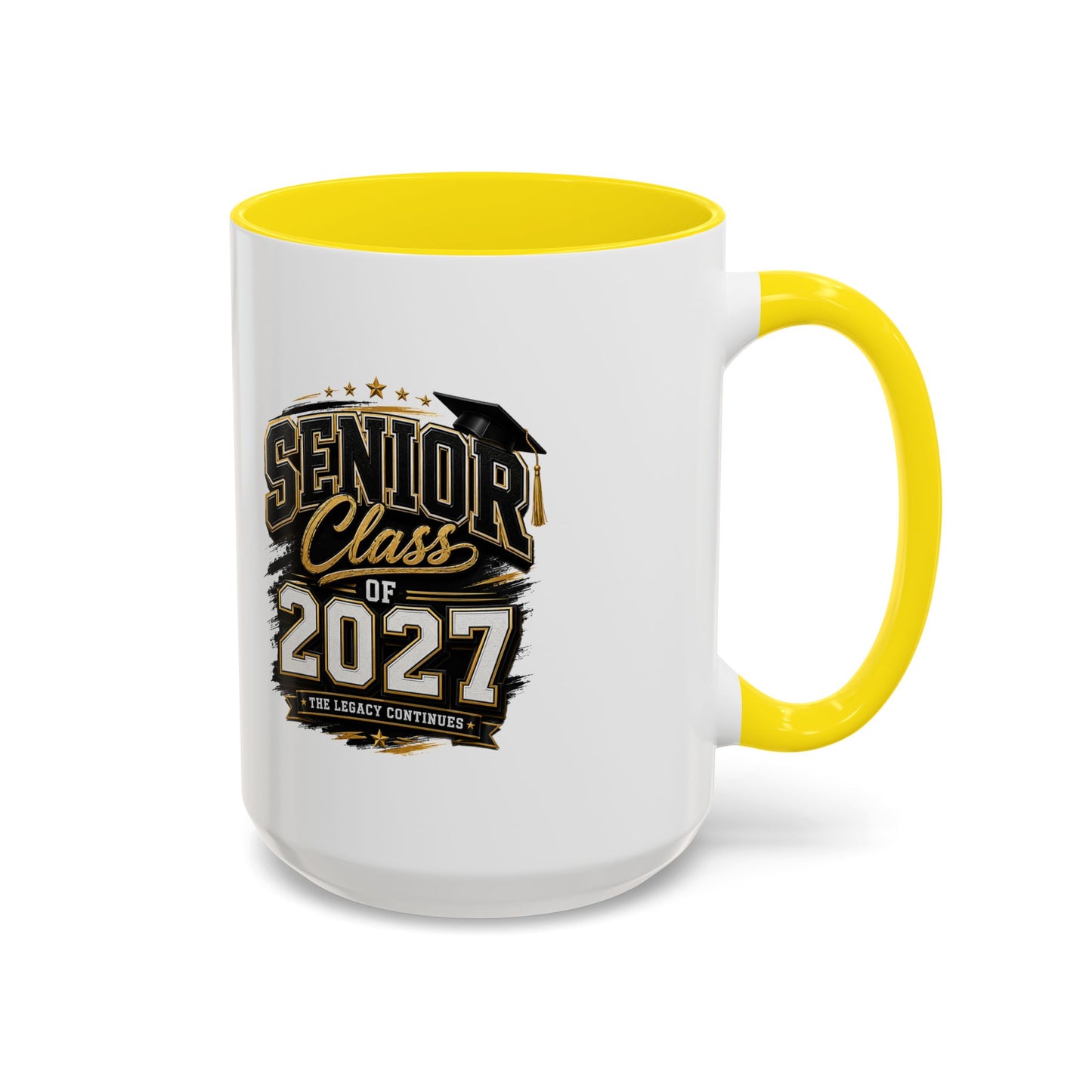 Senior Class of 2027 Accent Coffee Mug — Graduation Gift