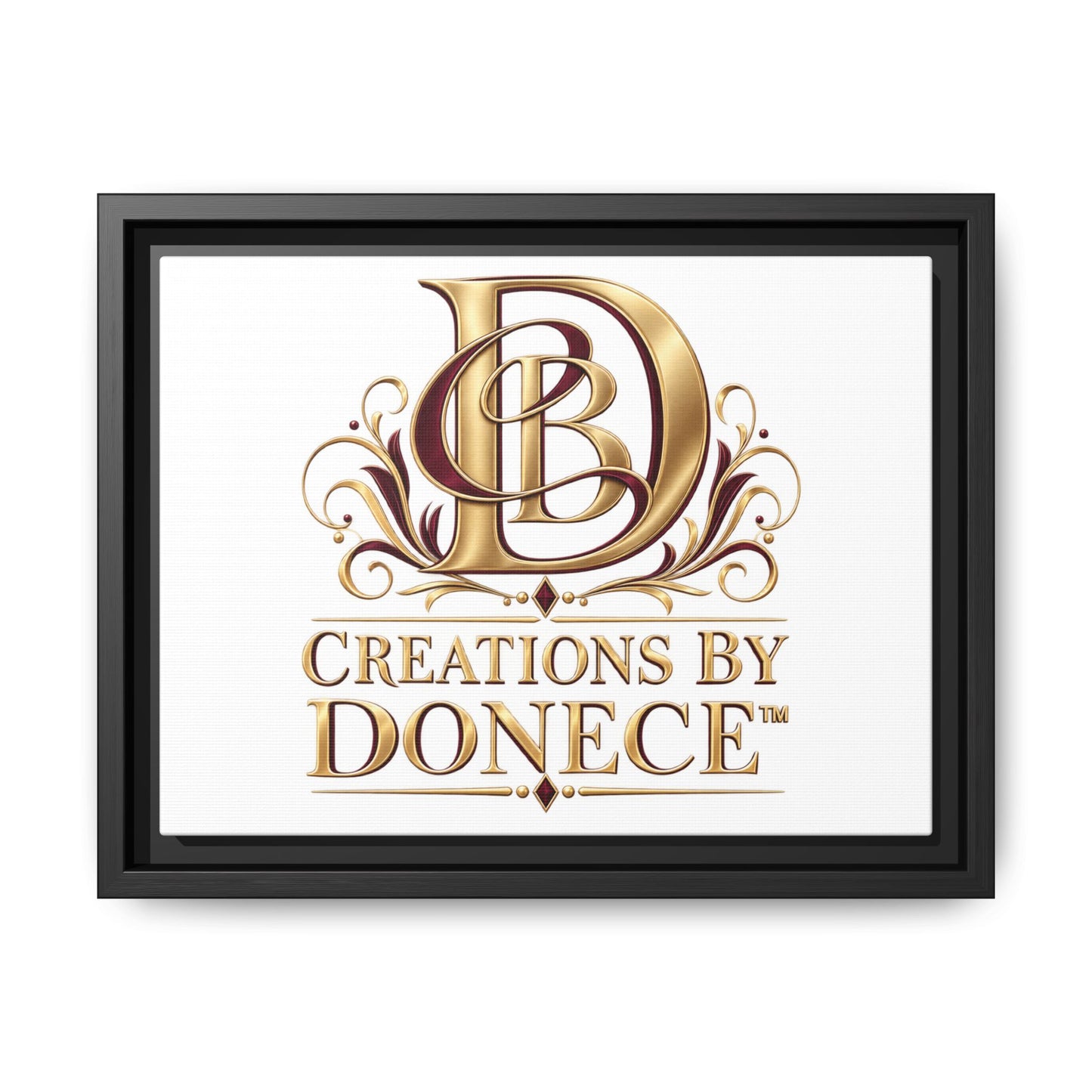 Framed Matte Canvas – Creations By Donece Logo Wall Art