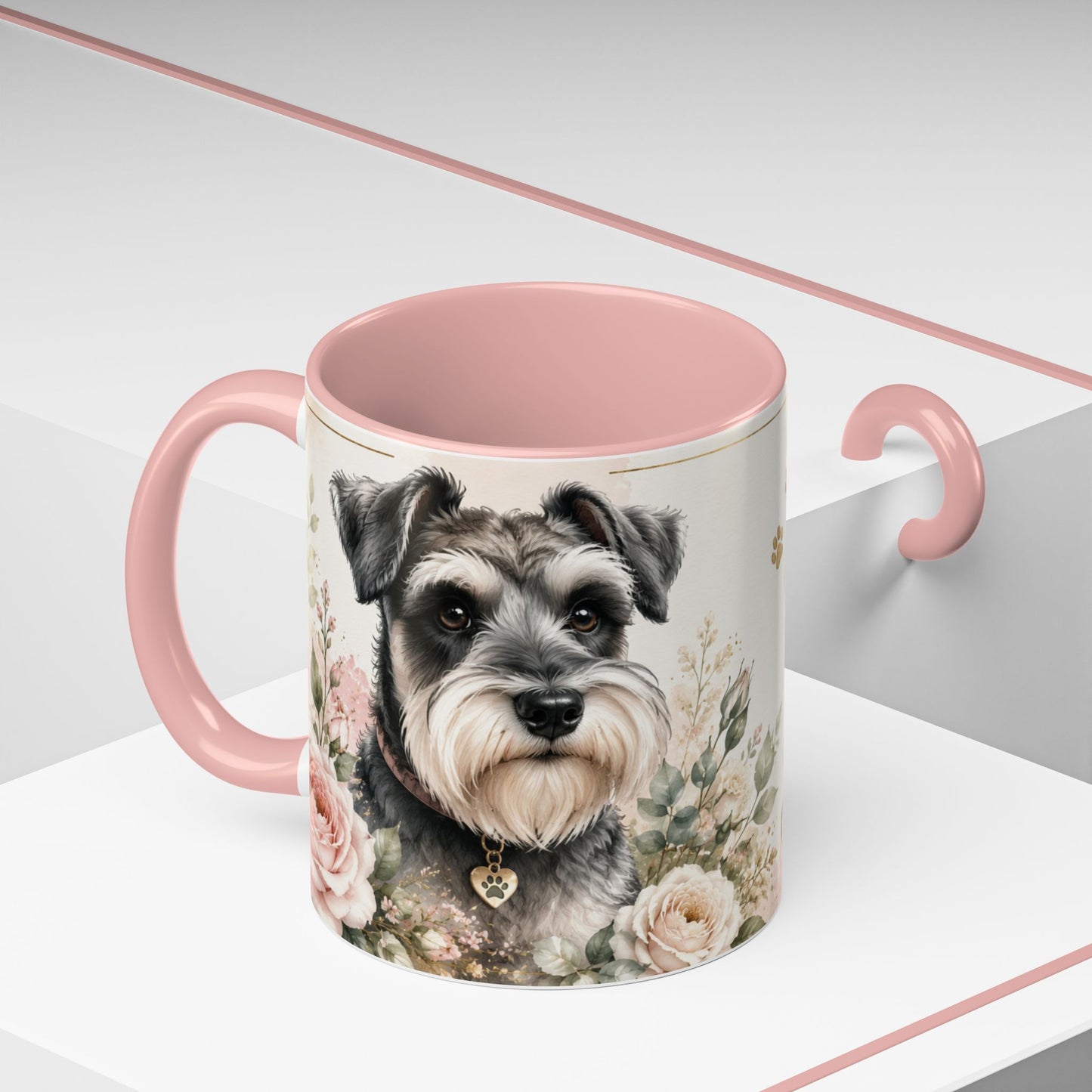 Miniature Schnauzer Coffee Mug - "Life Is Better With a Miniature Schnauzer" Accent Mug (11/15oz)
