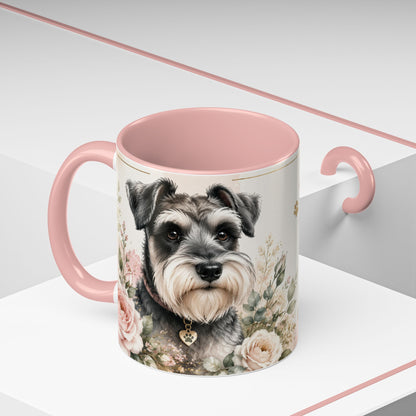 Miniature Schnauzer Coffee Mug - "Life Is Better With a Miniature Schnauzer" Accent Mug (11/15oz)